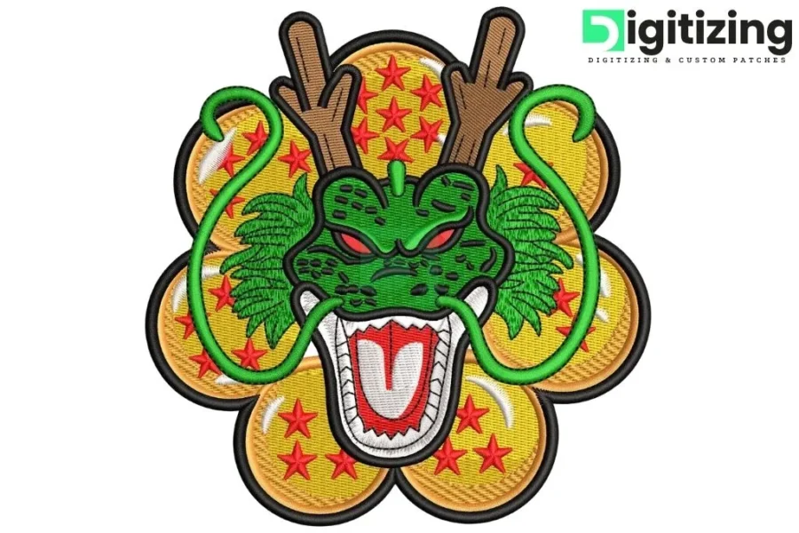 Dragon Ball Character Embroidery Digitizing