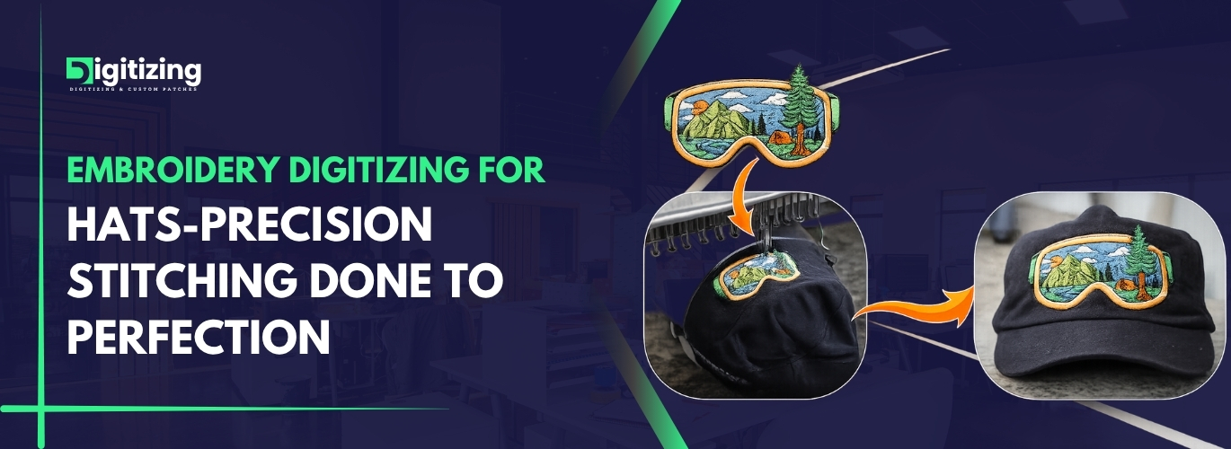 Embroidery digitizing for hats-precision stitching done to perfection