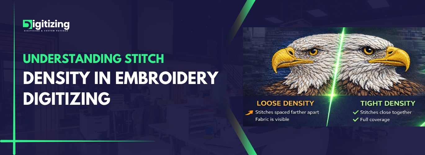 Understanding stitch density in embroidery digitizing